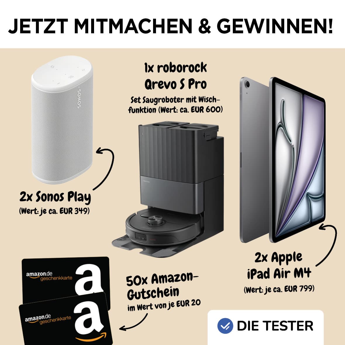 Jetzt teilnehmen und tolle Preise gewinnen: Teilnahmeschluss - 12. Juli 2026